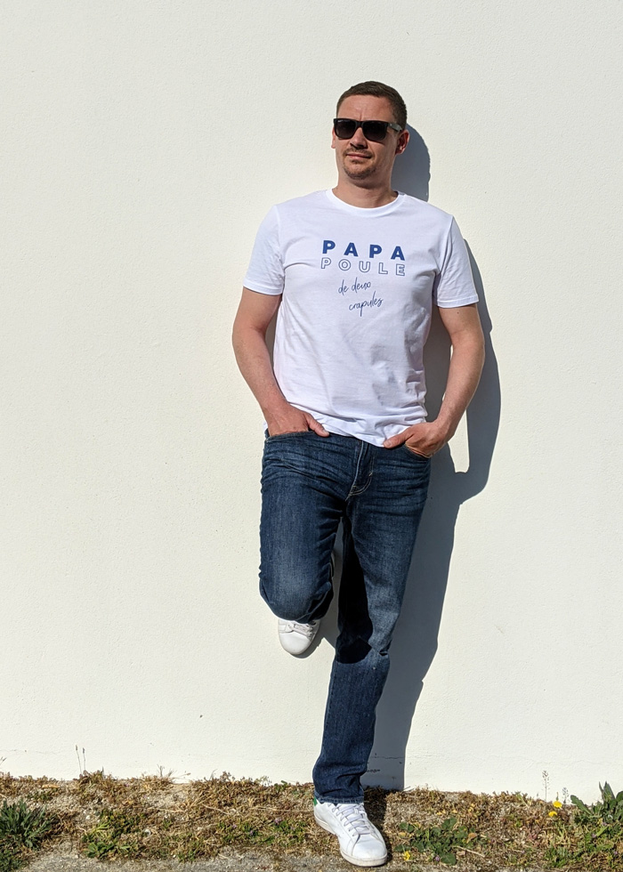 T-shirt-papa-poule-de-crapules-création-Maia-et-Zoé