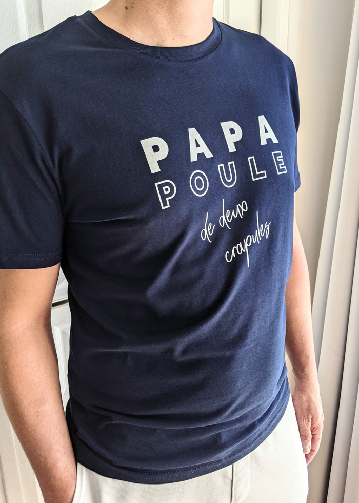 T-shirt papa poule de crapules, cadeau à offrir à un homme pour la fête des pères ou pour une naissance