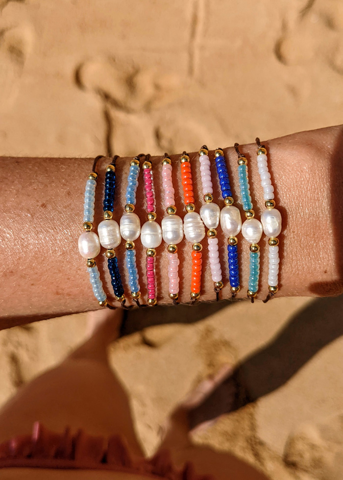 Bracelets summer vibes créations originales Maia et Zoé