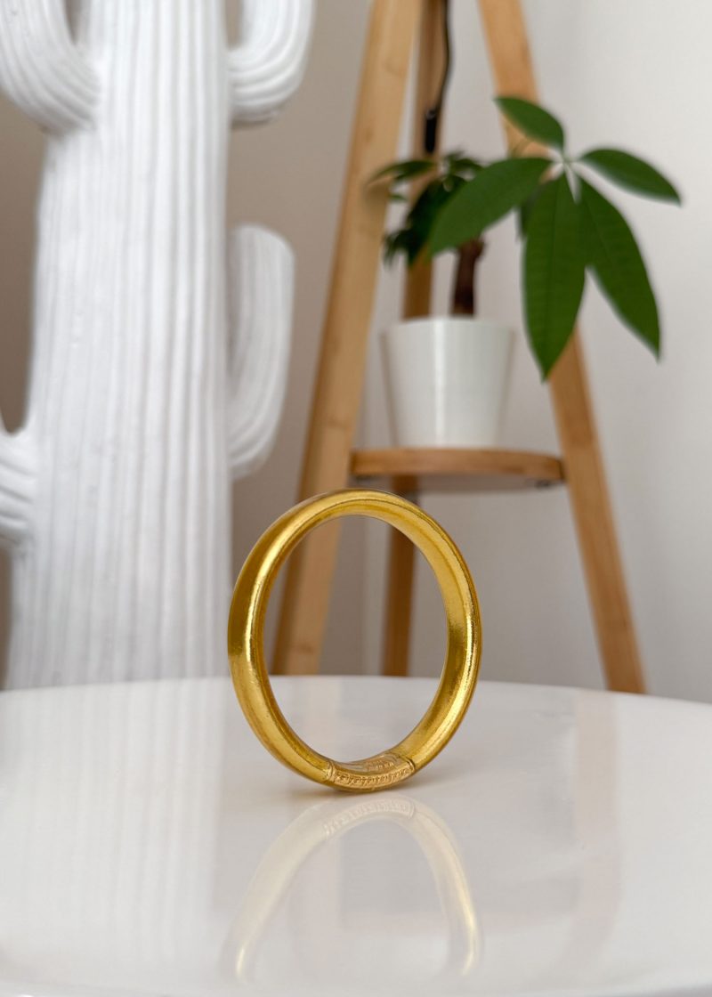 Jonc bouddhiste talisman Maia et Zoé, jonc plat à yantra et mantra