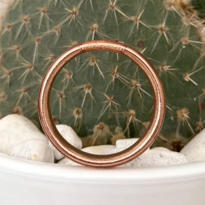 Jonc bouddhiste plat - 12mm champagne