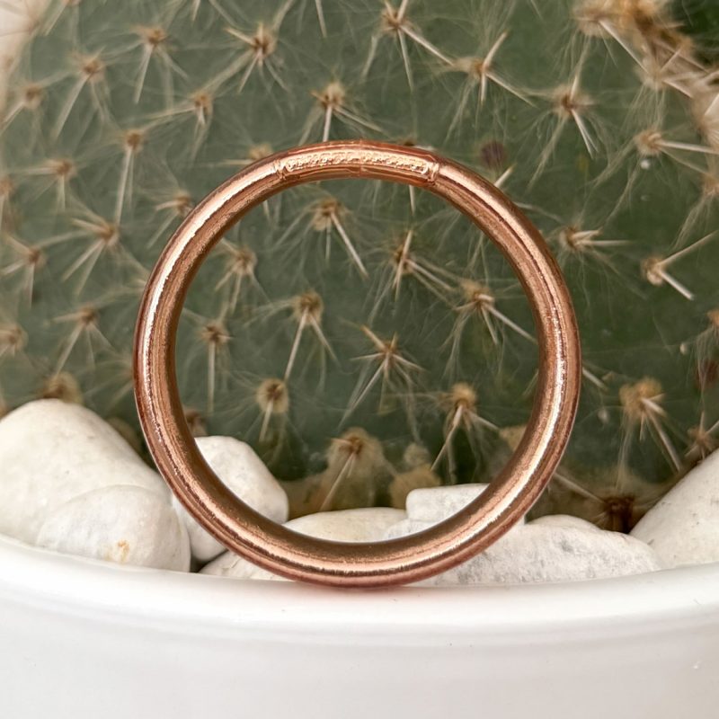 Jonc bouddhiste plat - 12mm champagne