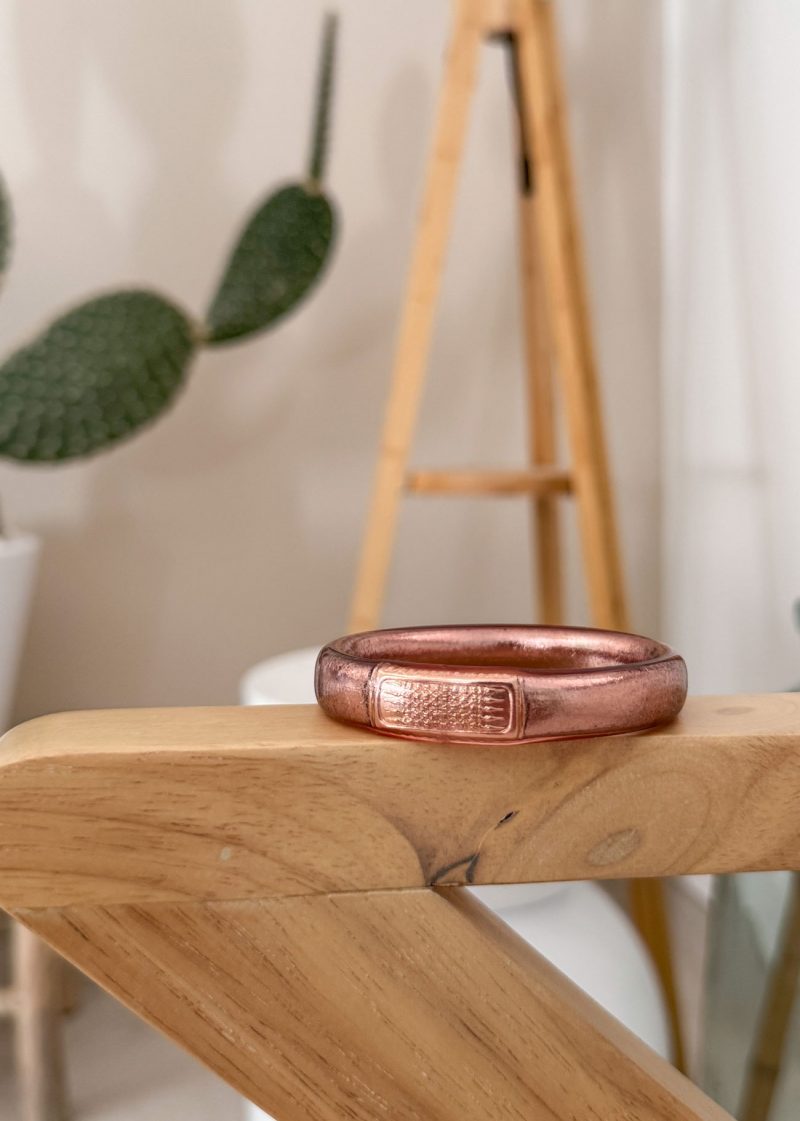 Jonc bouddhiste plat - 12mm rose gold – Image 3