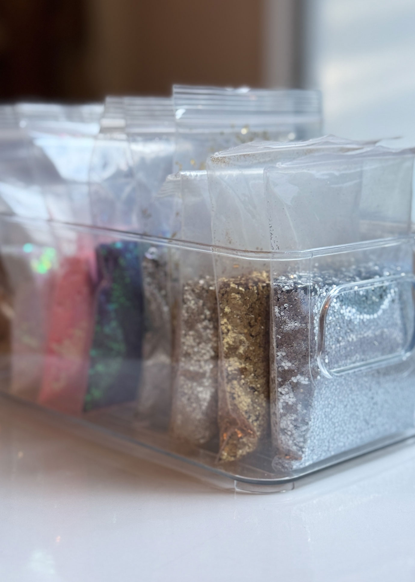 Mini créoles fleurs Hibiscus - Purple rain – Image 5