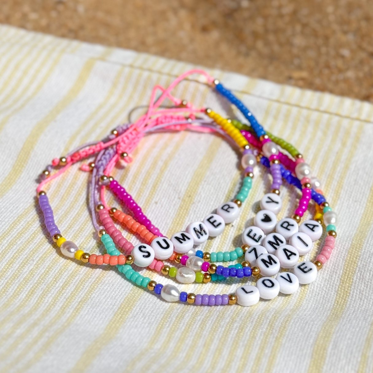 Bracelets Summer Crush (à personnaliser)
